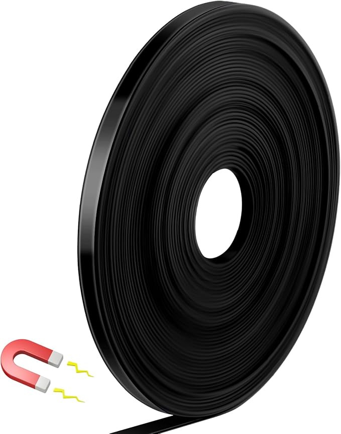 AmazingSpark Magnetic Tape Roll Thin Strips, 0.39 Inch x 33 Feet Magnetic Board by Unknown