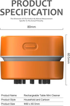 ODISTAR Desktop Vacuum Cleaner, Mini Table dust Sweeper Energy Saving - Image 2