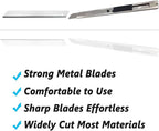 WEKOIL 9mm Snap Off Utility Knife 5 Pack High Hardness Retractable Box Cutters - Image 5