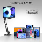 suptek Aluminum Alloy Cell Phone Desk Mount Stand 360° Tablet Stand and Holders - Image 3