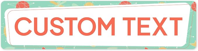 Custom Sign, Custom Street Sign, 11 Font Colors, 13 Font Styles, 4 Hole Options by MySignCenter