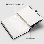 RETTACY Bullet Dotted Journal Notebook, 256 Pages, A5 Medium Size, Leather - Image 7