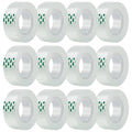 JACMD 12 Rolls Clear Tape, Transparent Tape Refills, Gift Wrap Tape 3/4 * 1000 by JACMD