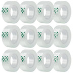 JACMD 12 Rolls Clear Tape, Transparent Tape Refills, Gift Wrap Tape 3/4 * 1000 by JACMD