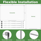 Lockways Large Dry Erase Board 72 x 48 Inch, Magnetic White Board - Image 2