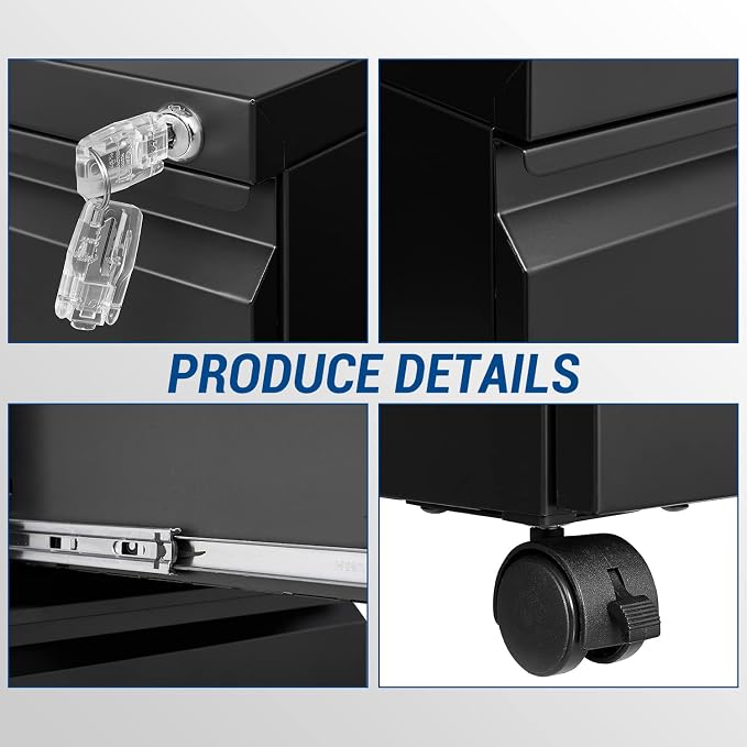 Fesbos 2 Drawer Vertical File Cabinet - Image 7
