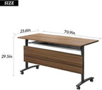 Foldable Conference Table, Modern Mobile Meeting Table - Image 3