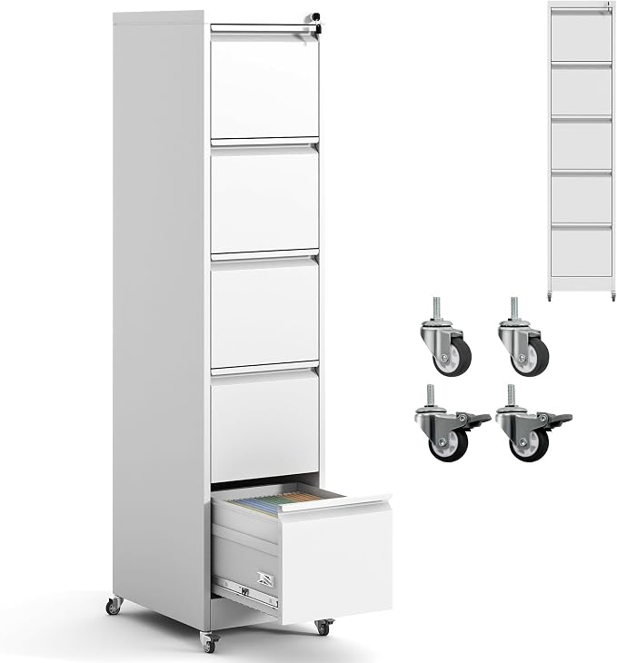 IKIMI 5 Drawer File Cabinet by IKIMIMetalFurniture