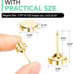 E BAVITE 50 Set Magnetic Push Pins, Flat Push Pin, Magnetic Thumb Tacks - Image 2