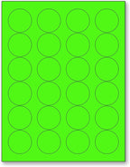 NextDayLabels - 8-1/2 x 11 Neon Color High Light Fluorescent Labels by NextDayLabels