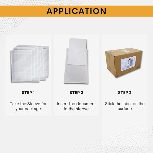 1000 Pack 7"x10" Shipping Label Sleeves – Clear Self-Adhesive Packing Slip - Image 2