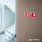 iSYFIX Exit Signs Stickers 12 Pack 12x4 Inch - Image 4