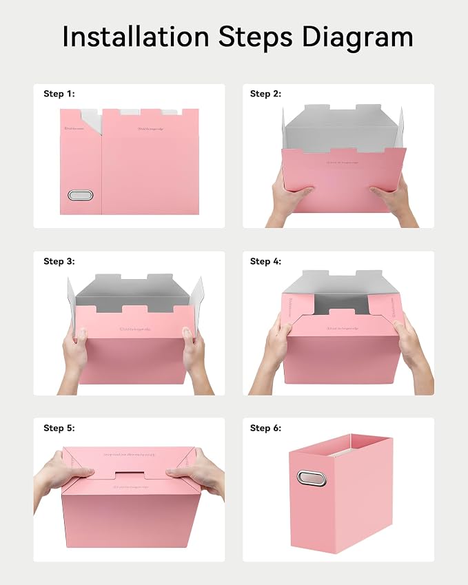 Oterri Cardboard File Organizer Box - Image 4