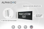 ALPHA DOG SIGNS Custom Projecting Hallway Nameplate, Personalized 2-Line Text - Image 3