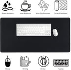 Leather Desk Pad, Mouse Pad, Non-Slip Desk Protector Mat, Leather Desk Blotter - Image 6