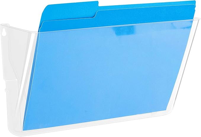 Amazon Basics Expandable Plastic Wall Pockets, File Organizer, Letter Size - Image 3