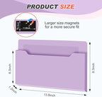 Magnetic Pocket File Holder Large File Folder Organizer Paper Mail Letters - Image 2