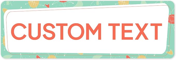 Custom Sign, Custom Street Sign, 11 Font Colors, 13 Font Styles, 4 Hole Options by MySignCenter