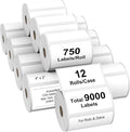 AveneMark 12 Rolls 4" x 2" Direct Thermal Labels by AveneMark