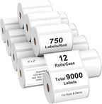 AveneMark 12 Rolls 4" x 2" Direct Thermal Labels by AveneMark