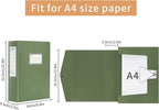 HUA JIE 2 Pack A4 Storage File Boxes Archives Case, 65mm Spine, Box File - Image 3