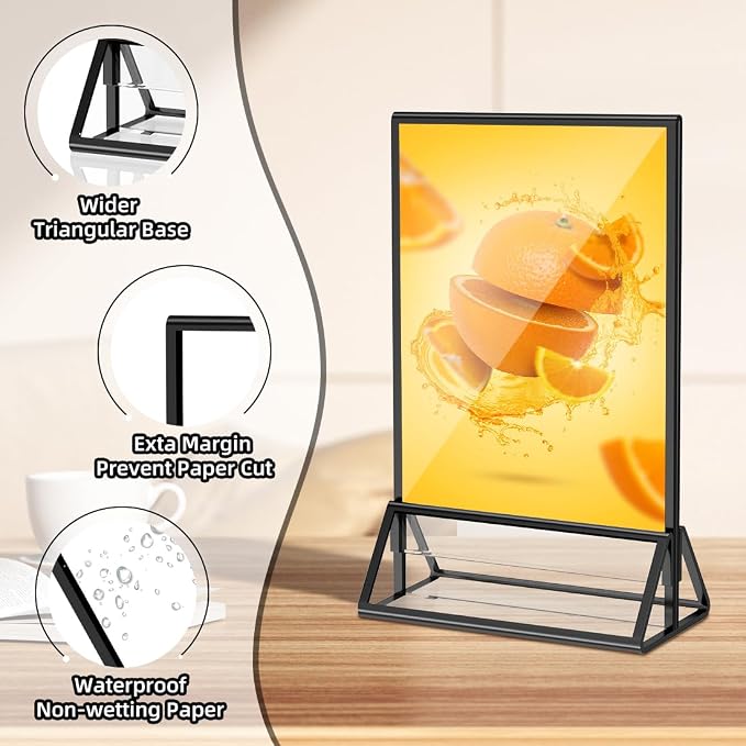 PPH-Sisy Acrylic Sign Holder 5x7 Display Stand, Acrylic Frames - Image 3