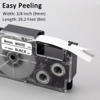 Pristar 6-Pack Compatible Label Tape Replacement - Image 2