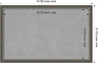 Amanti Art Silver Framed Magnetic Board 27x43 Large Vision Board - Image 3