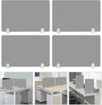 4PCS Desk Dividers Office Partitions, Privacy Desk Panel Protective, Acrylic - Image 6