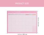Didiseaon 2pcs Weekly and Monthly Schedule Notepad Undated Planner - Image 8
