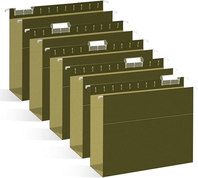 Extra Capacity Hanging File Folders, RAZCC 30 Pack Letter Size Reinforced by RAZCC