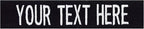 Custom Uniform Name Tapes Solid Colors. Black Webbing, 3.5 Inch Sew on by NORTHERNSAFARI