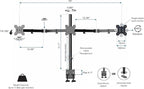 Rocelco 45" Height Adjustable Standing Desk Converter - Image 5