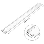 EBOOT 20 Pack Clear Plastic 12 Inch Straight Flexible Ruler - Image 4