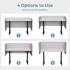 MORDEER 47.2 Inch Desk Divider Panels Set, Acoustic Divider Panel - Image 6