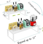 Jojocross Expandable Cabinet Shelf Organizer Storage Spice Rack Shelves - Image 6