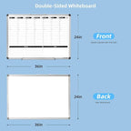 Large Weekly Dry Erase Board, Weekly Planner whiteboard - Image 2