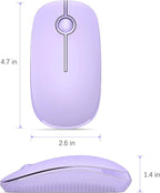 VssoPlor Wireless Mouse, 2.4G Slim Portable Computer Laptop Mouse - Image 6