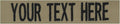 Custom Uniform Name Tapes Solid Colors. Coyote Tan Fabric, 3.5 Inch Hook by NORTHERNSAFARI