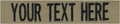 Custom Uniform Name Tapes Solid Colors. Coyote Tan Fabric, 5 Inch Sew on by NORTHERNSAFARI