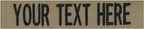 Custom Uniform Name Tapes Solid Colors. Coyote Tan Fabric, 5 Inch Sew on by NORTHERNSAFARI