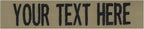 Custom Uniform Name Tapes Solid Colors. Coyote Tan Fabric, 4 Inch Sew on by NORTHERNSAFARI