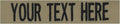 Custom Uniform Name Tapes Solid Colors. Coyote Tan Fabric, 4 Inch Hook Fastener by NORTHERNSAFARI