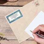 Blue Granite Personalized Border Return Address Labels- Set of 144 1-1/8" x - Image 3
