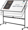 Dry Erase Whiteboard Easel on Wheels by Tankee
