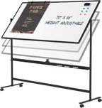 Dry Erase Whiteboard Easel on Wheels by Tankee
