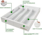 oridom Expandable Bamboo Kitchen Drawer Organizer - Image 3