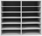 12 Slots Mail Sorters for Office, PVC Literature Organizer - Image 4