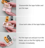 4 Pack Desktop Tape Dispenser Cute 4 Color Tape Dispenser - Image 3