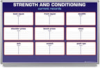 Strength and Conditioning Whiteboard 48" x 36" by CreativeSafetySupply